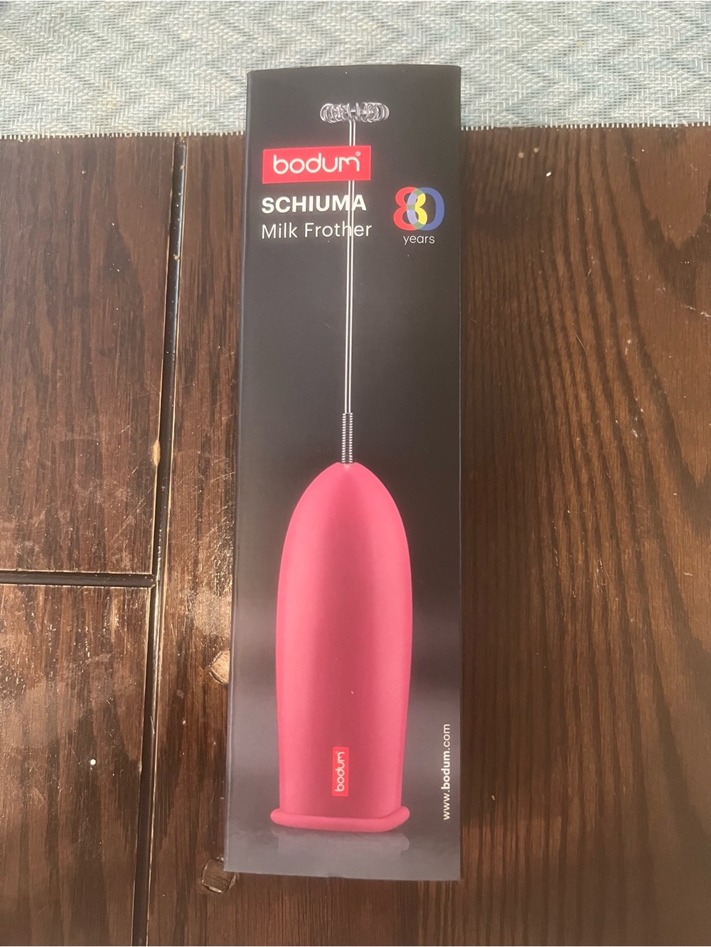 Bodum Schiuma Battery Operated Pink Milk Frother